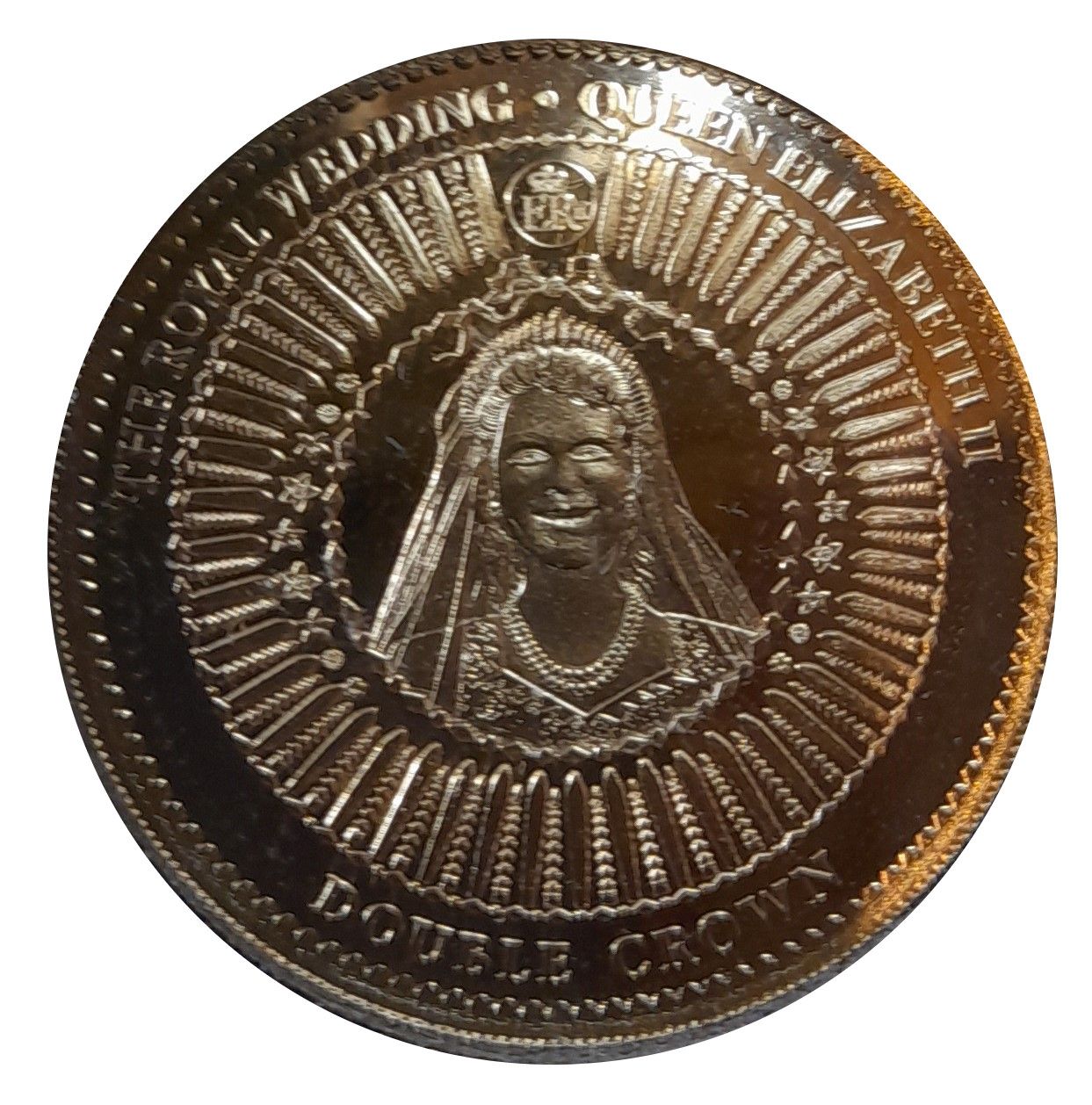 Tristan da Cunha Double Crown - Elizabeth II Royal Wedding