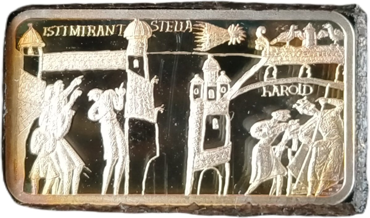 Jersey 50 Pence - Elizabeth II Bayeux Tapestry - 4 Halley's Comet