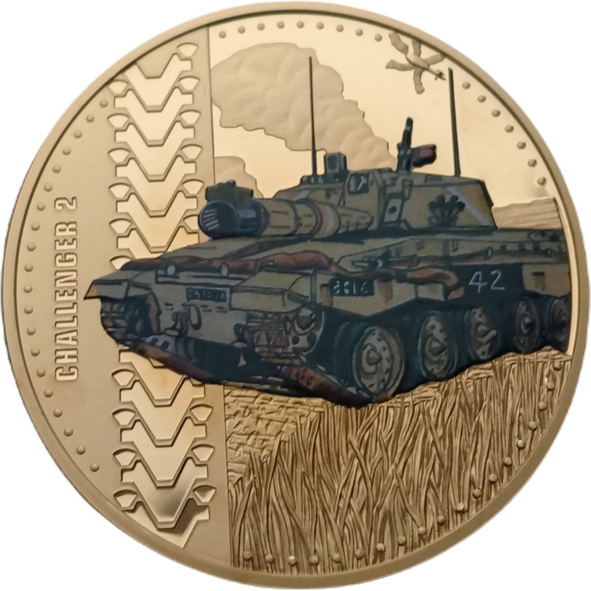 Guernsey 50 Pence - Elizabeth II Tanks - Challenger 2