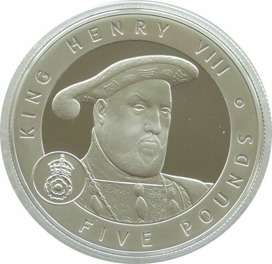Jersey 5 Pounds - Elizabeth II Henry VIII reverse