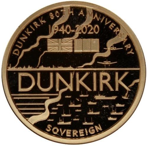 Alderney 1 Sovereign - Elizabeth II Dunkirk Evacuation reverse