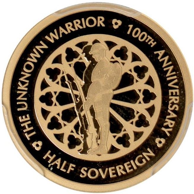 Alderney ½ Sovereign - Elizabeth II Unknown Warrior