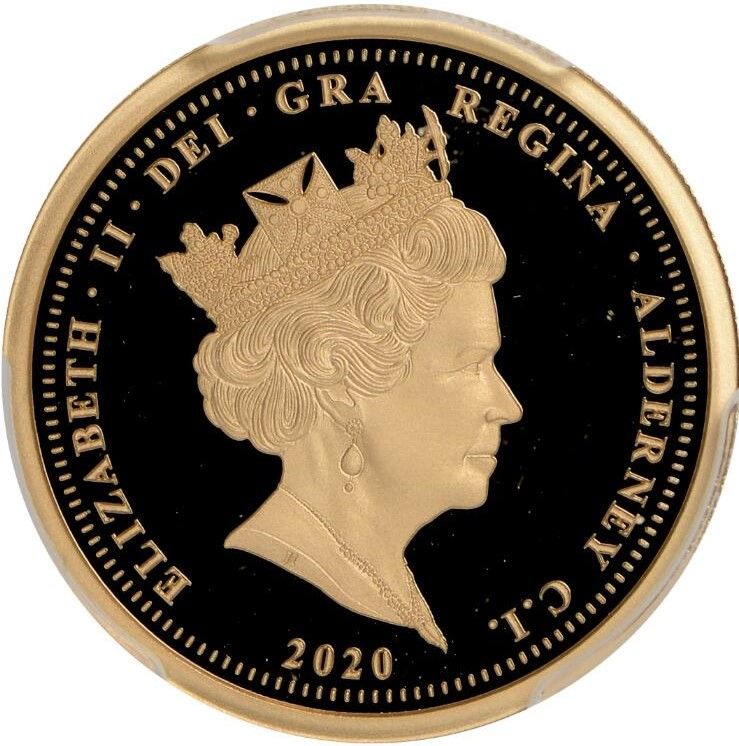 Alderney 1 Sovereign - Elizabeth II Unknown Warrior obverse