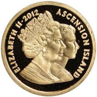 Ascension Island 10 Pounds - Elizabeth II Diamond Jubilee obverse