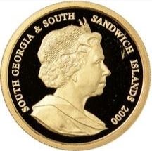 South Georgia and the South Sandwich Islands 20 Pounds - Elizabeth II Captain James Cook obverse