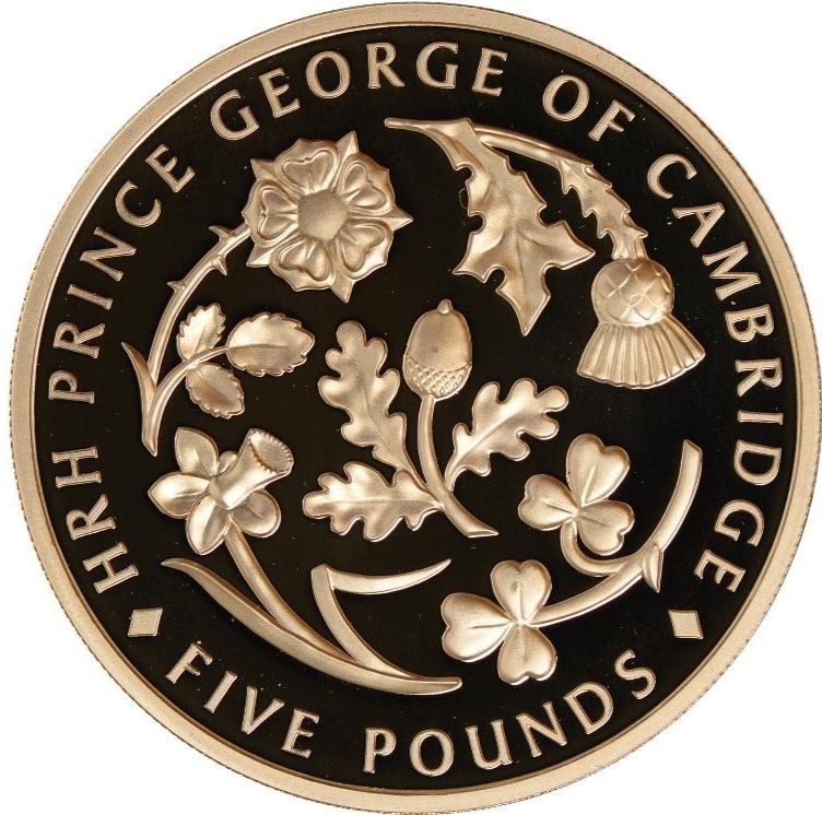 Jersey 5 Pounds - Elizabeth II Birth of Prince George