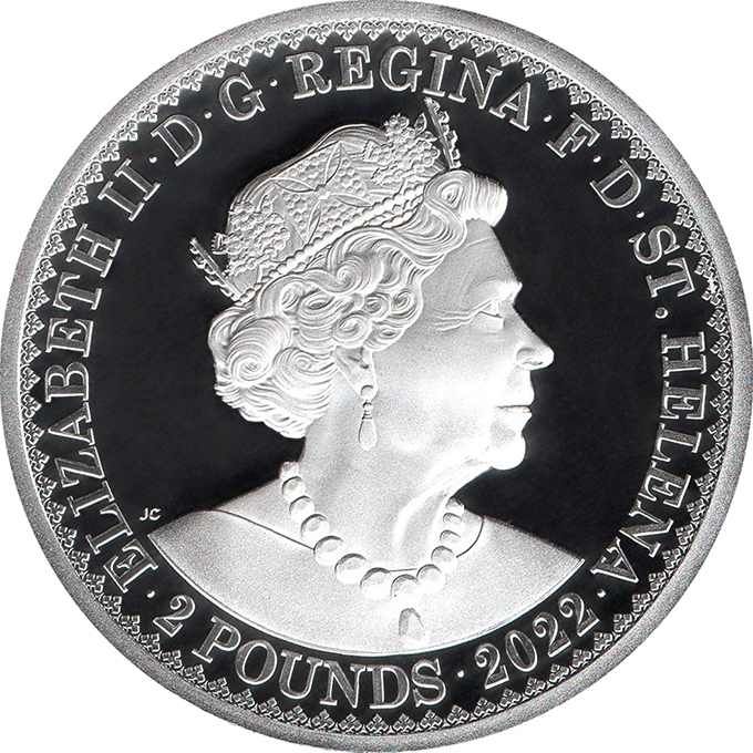 Saint Helena 2 Pounds - Elizabeth II The Victoria Gothic Crown obverse