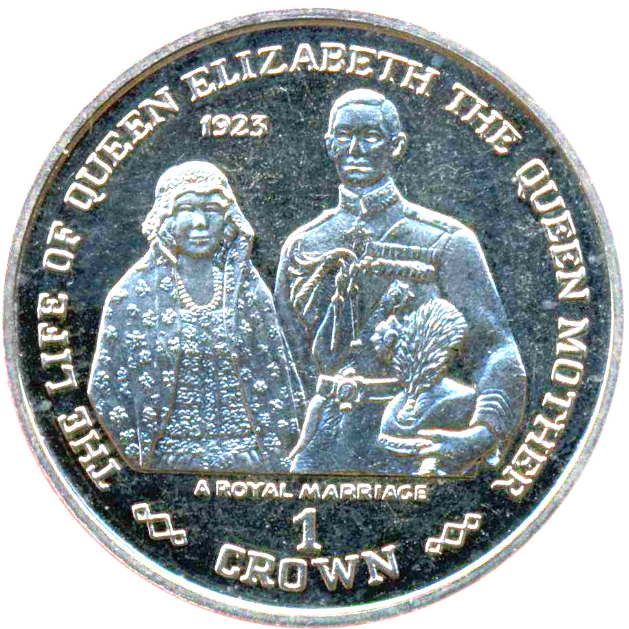 Gibraltar 1 Crown - Elizabeth II A Royal Marriage