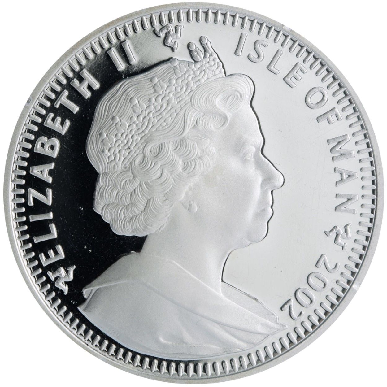 Isle of Man 1 Crown - Elizabeth II Bengal Cat; Silver obverse