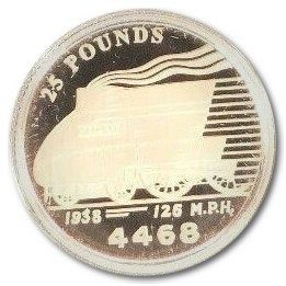 Guernsey 25 Pounds - Elizabeth II Mallard