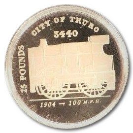 Guernsey 25 Pounds - Elizabeth II City of Truro