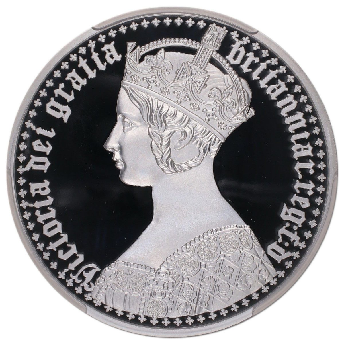 Alderney 100 Pounds - Elizabeth II Gothic - Portrait reverse