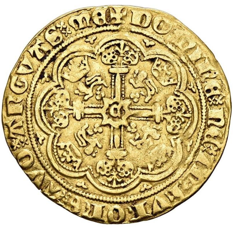 ½ Noble - Edward III Post-Treaty period; Calais