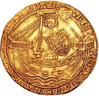 1 Noble - Richard II London; type IA obverse