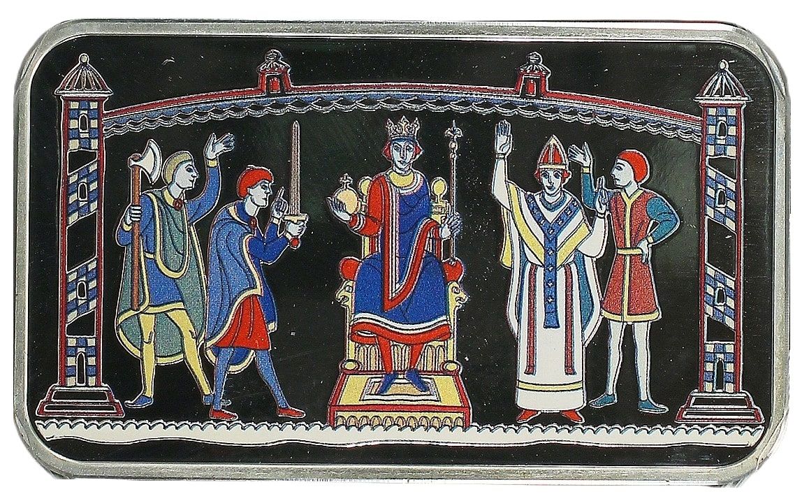 Jersey 10 Pounds - Elizabeth II Bayeux Tapestry, missing scene reverse