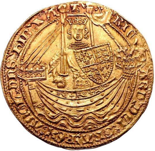1 Noble - Richard II London; type II obverse