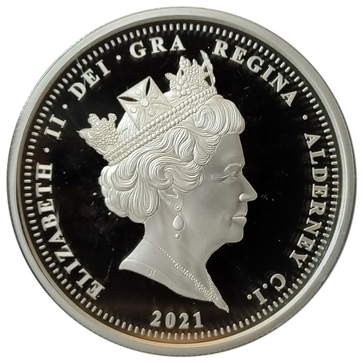 Alderney 2 Pounds - Elizabeth II RNLI; Roy Barker I obverse