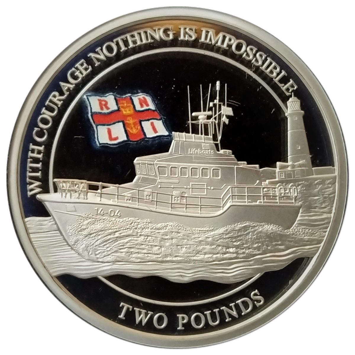 Alderney 2 Pounds - Elizabeth II RNLI; Roy Barker I