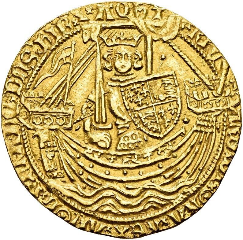 1 Noble - Richard II Calais; type III obverse
