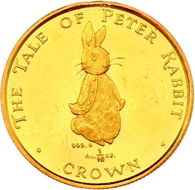 Gibraltar ⅒ Crown - Elizabeth II Peter Rabbit standing