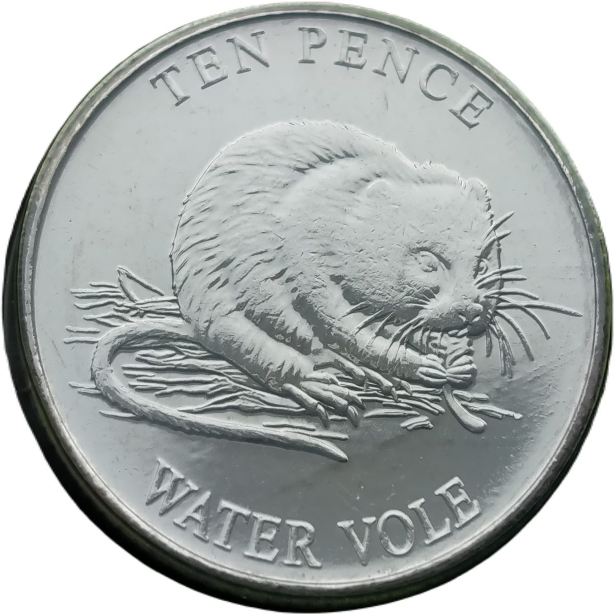 Guernsey 10 Pence - Elizabeth II Water Vole reverse