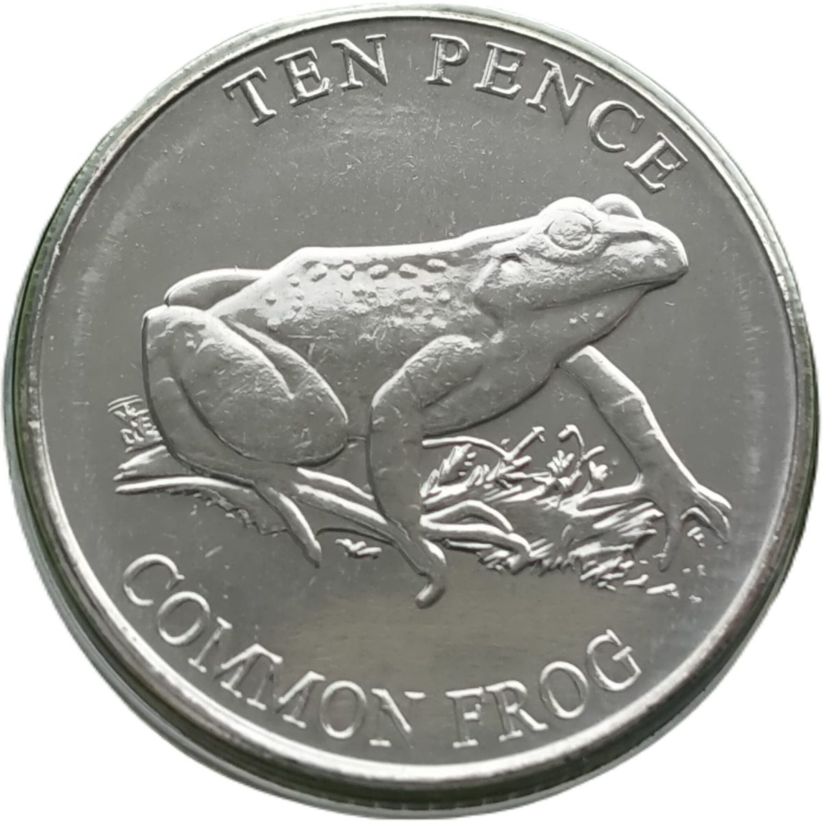 Guernsey 10 Pence - Elizabeth II Common Frog