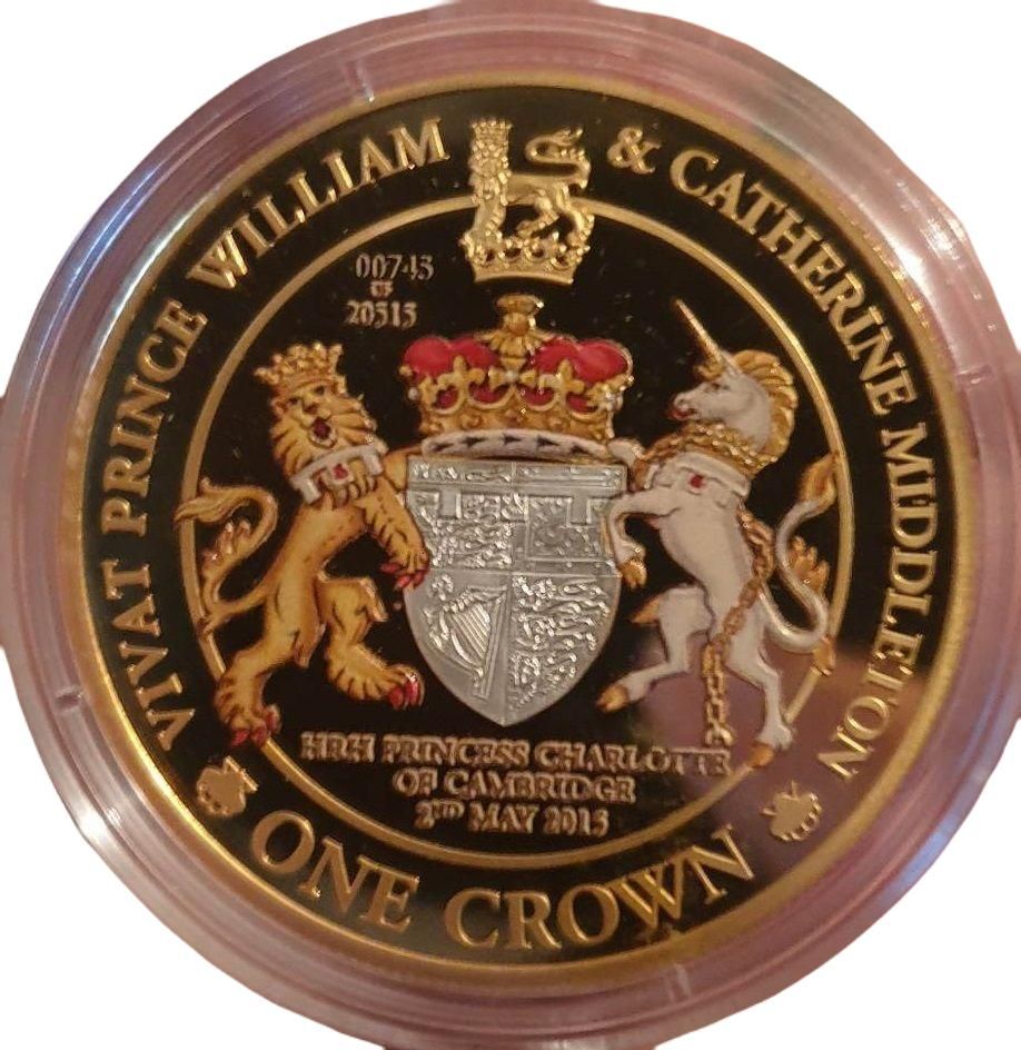 Tristan da Cunha 1 Crown - Elizabeth II HRH Princess Charlotte reverse
