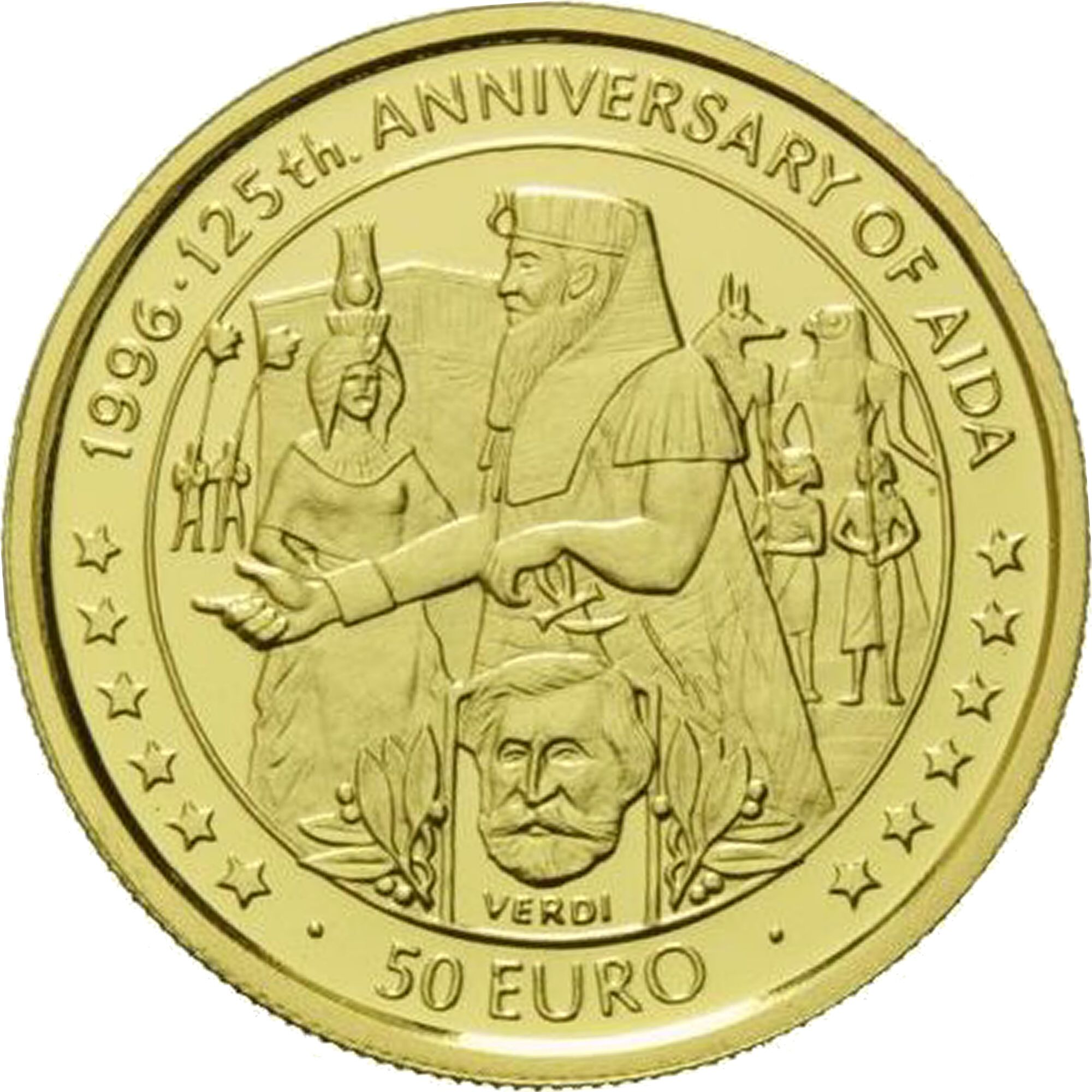 Isle of Man 50 Euros - Elizabeth II Aida by Verdi