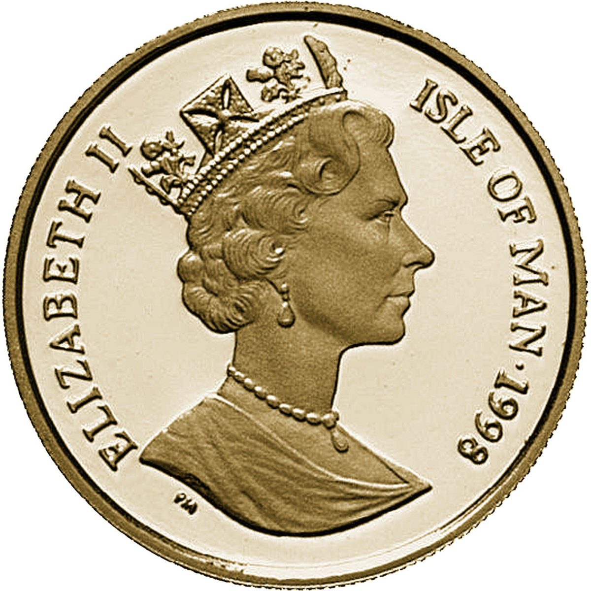 Isle of Man 50 Euros - Elizabeth II George and the Dragon obverse