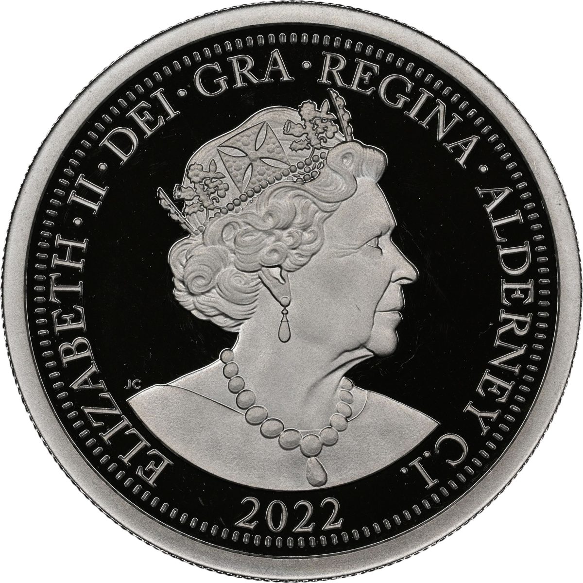 Alderney 1 Sovereign - Elizabeth II Platinum Jubilee; Platinium Proof