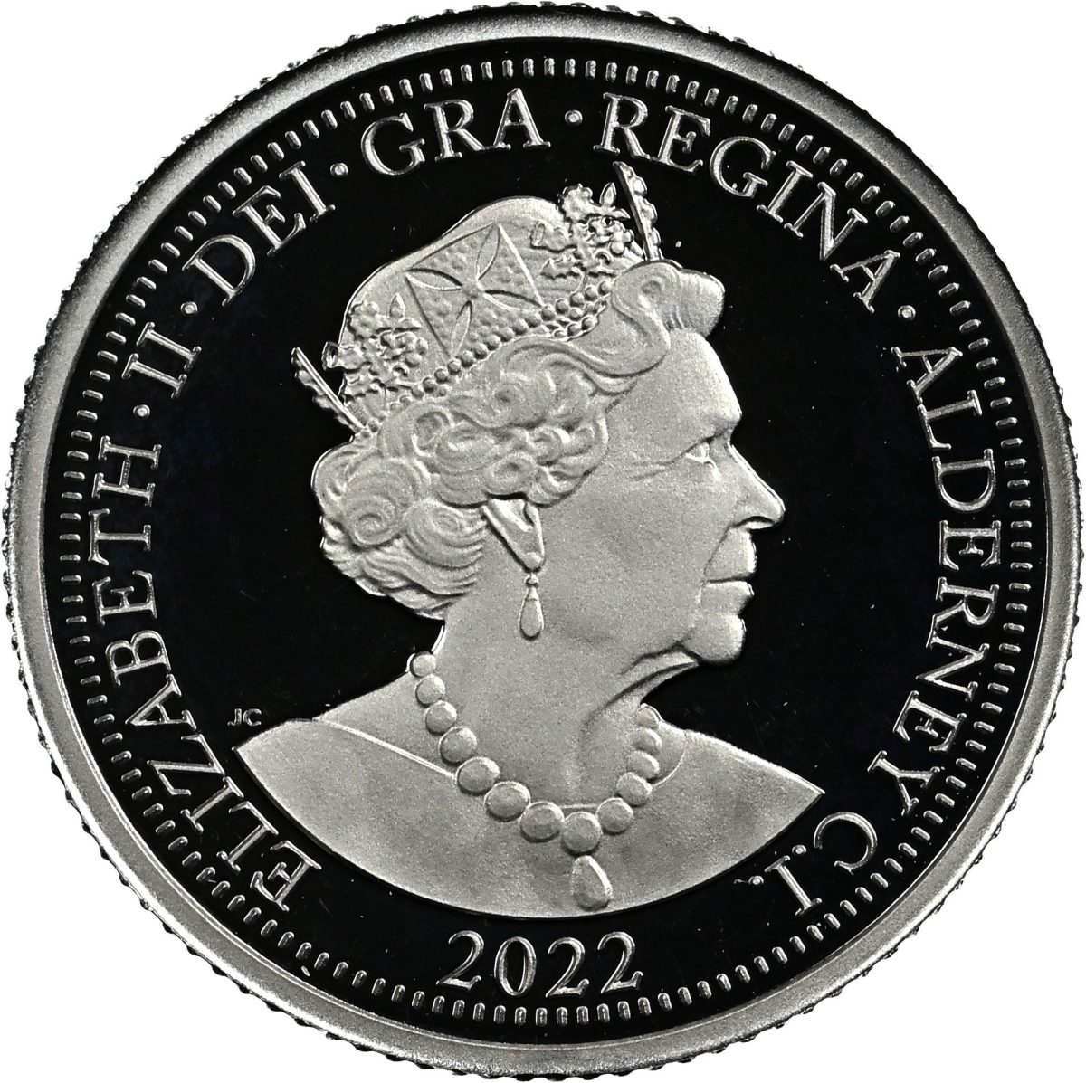 Alderney ¼ Sovereign - Elizabeth II Platinum Jubilee; Platinium Proof