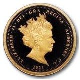 Alderney ½ Sovereign - Elizabeth II Remembrance WWI obverse