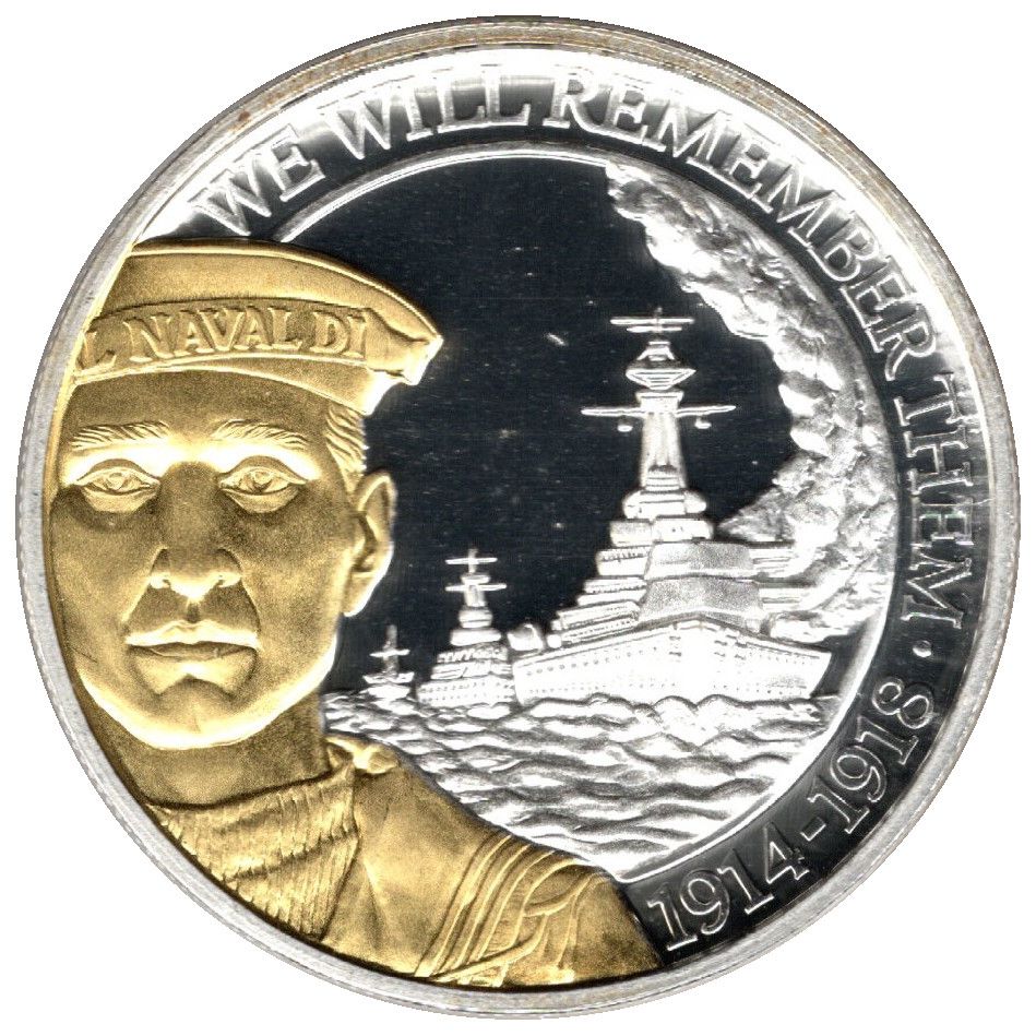 Gibraltar 1 Crown - Elizabeth II WWI - Formation of the Grand Fleet