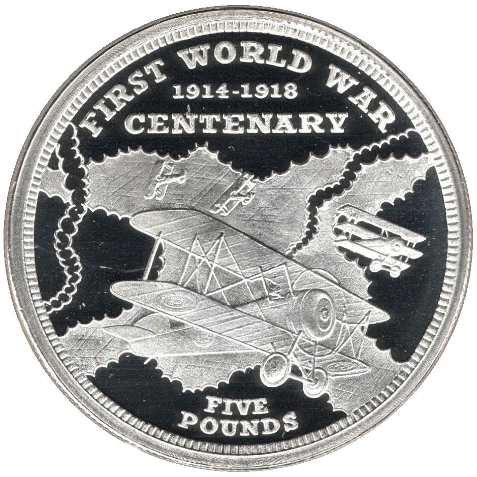 Gibraltar 5 Pounds - Elizabeth II Outbreak WWI - Air