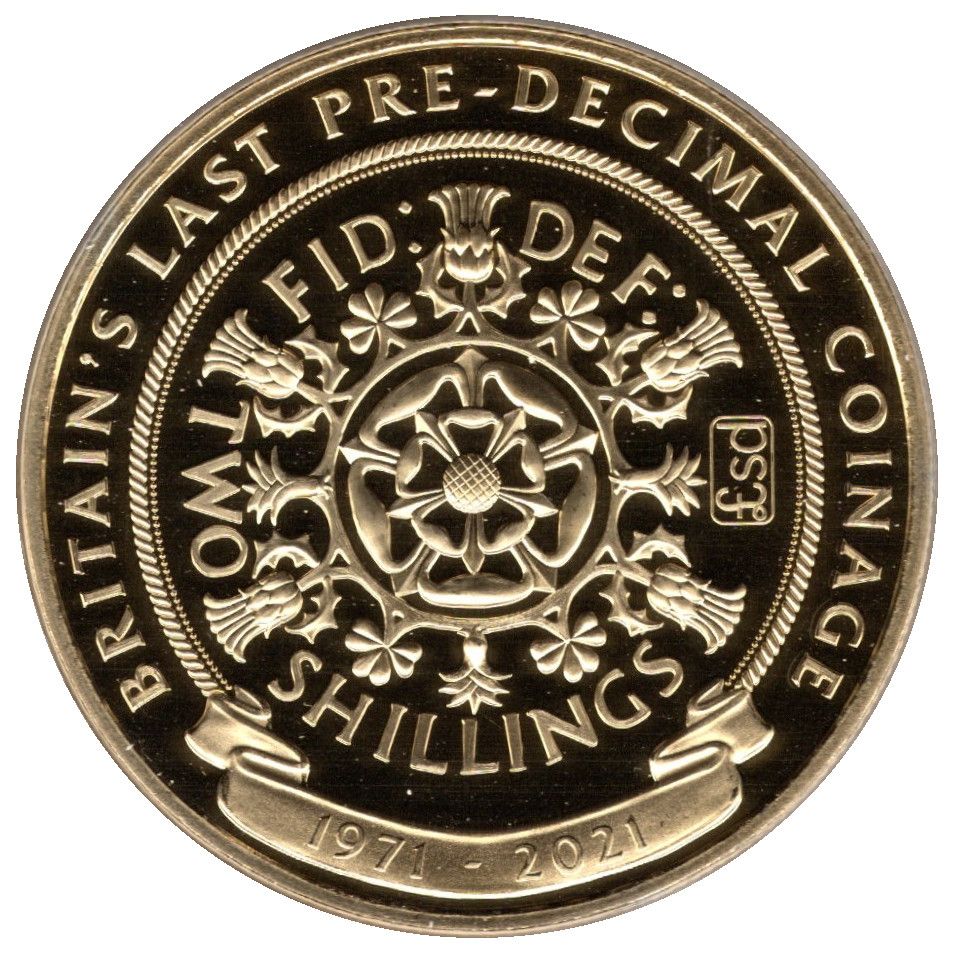 Gibraltar 1 Crown - Elizabeth II Two Shillings reverse