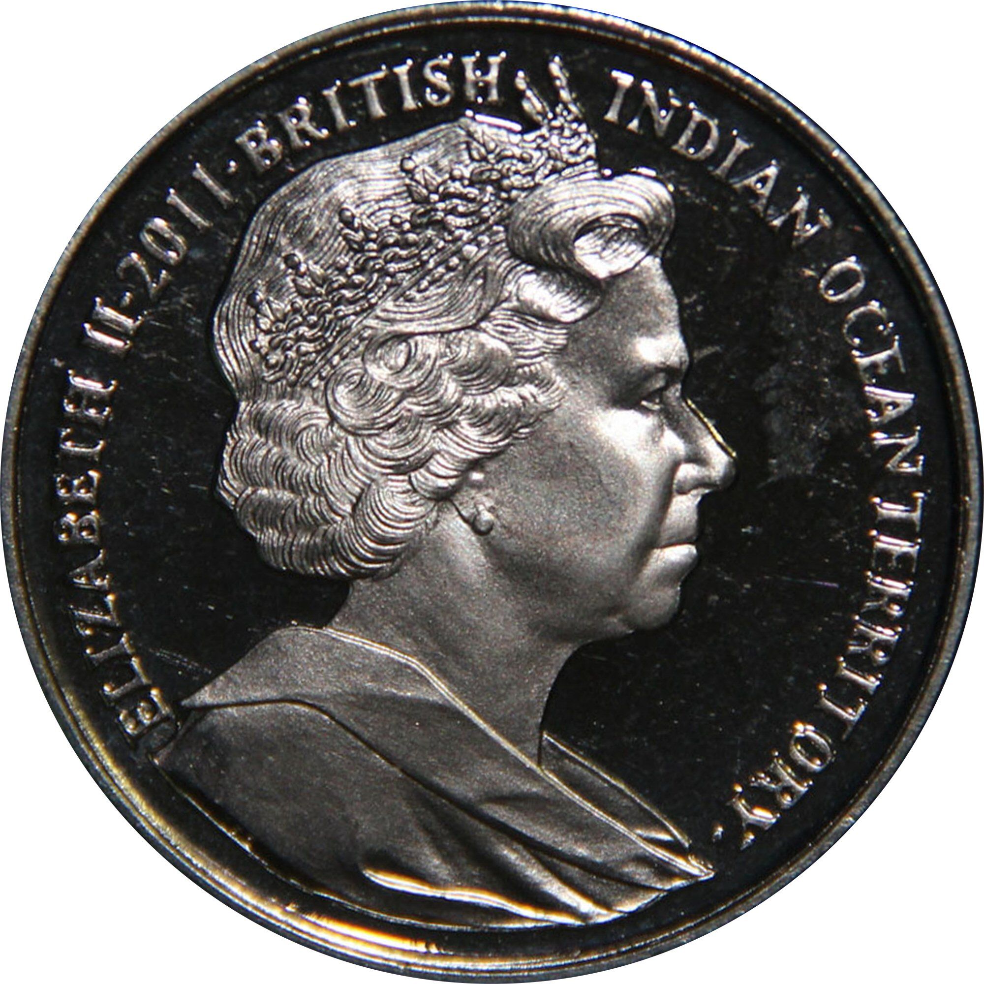 British Indian Ocean Territory 2 Pounds - Elizabeth II Prince Philip, 90th Birthday obverse