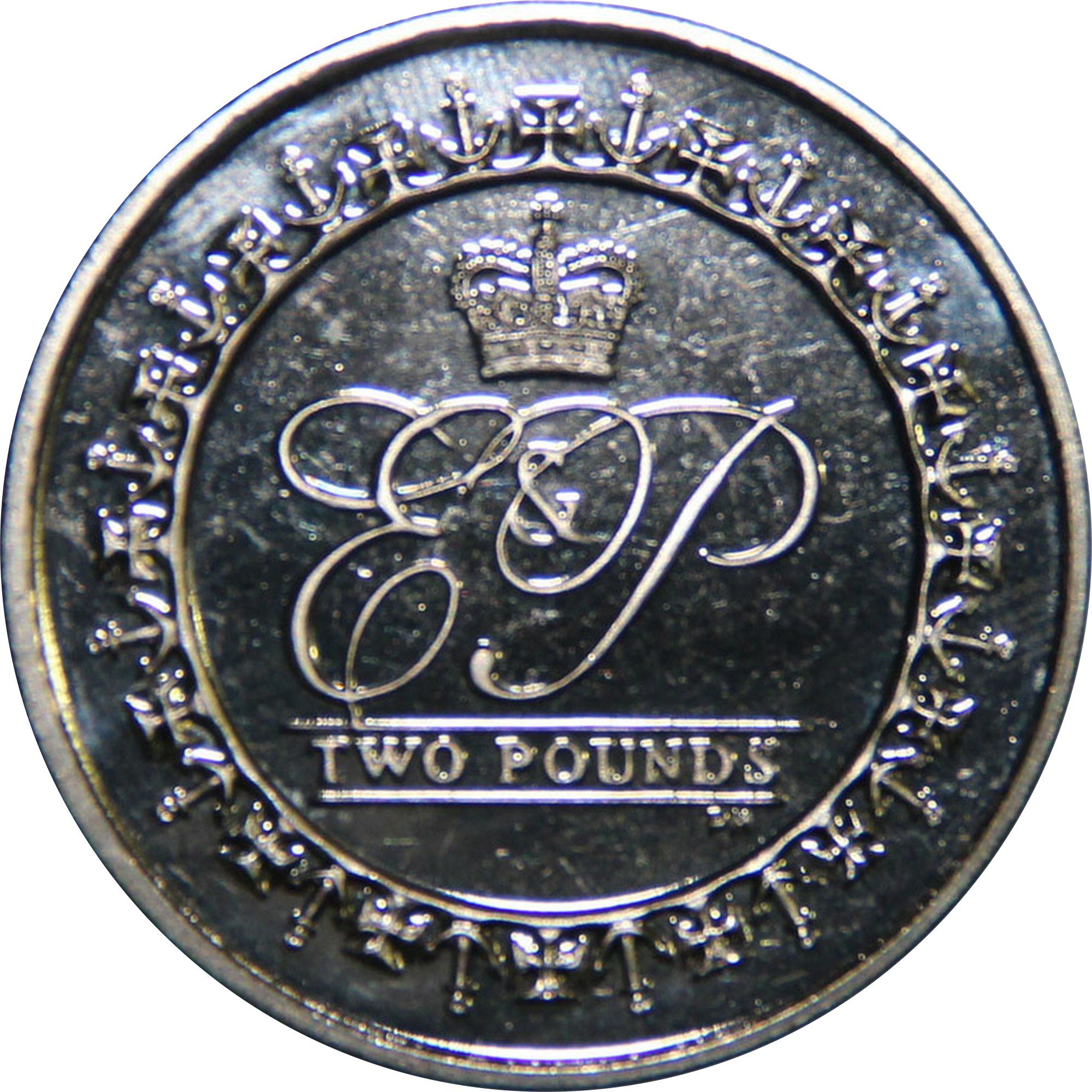 British Indian Ocean Territory 2 Pounds - Elizabeth II Prince Philip, 90th Birthday