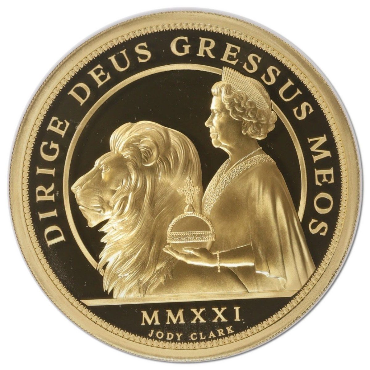 Alderney 1000 Pounds - Elizabeth II 95th Birthday; Gold 1 Kilo
