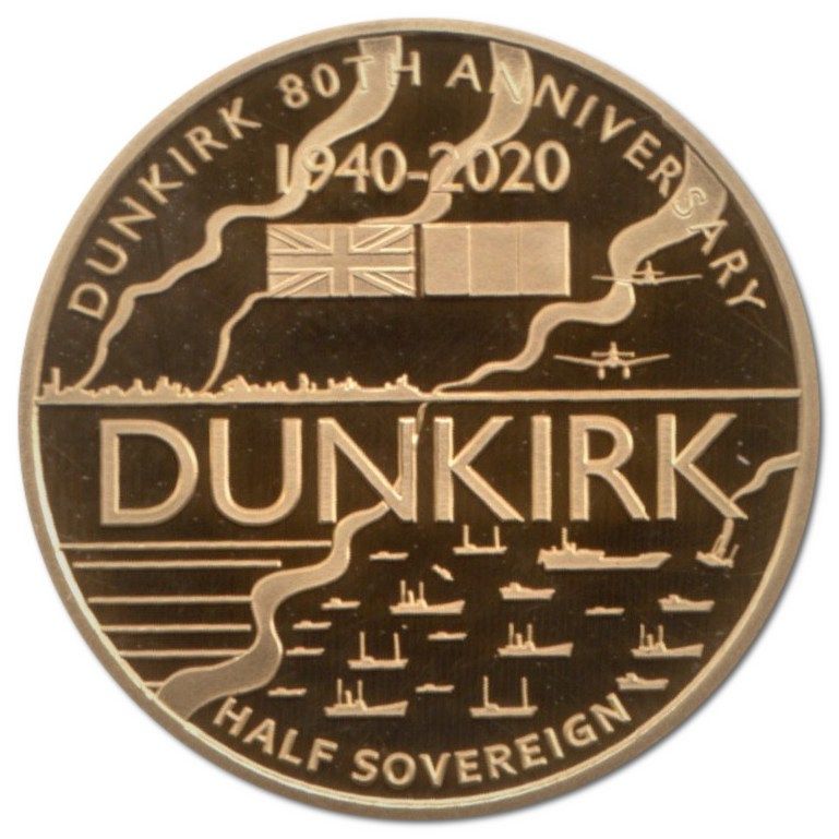 Alderney ½ Sovereign - Elizabeth II Dunkirk Evacuation