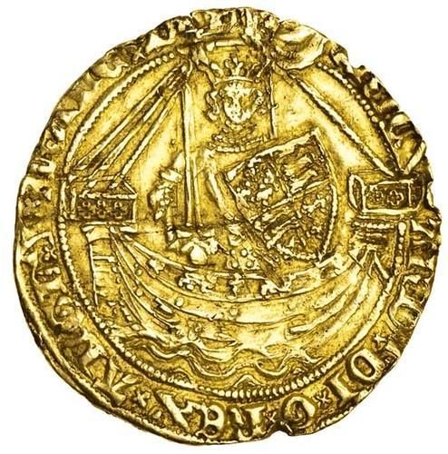 ½ Noble - Richard II London; type IB obverse