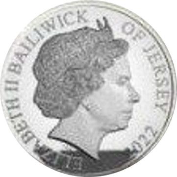 Jersey 1 Pound - Elizabeth II Trooping the Colour; Silver Proof obverse