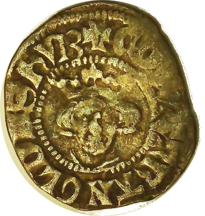½ Penny - Edward I London; class 10 obverse