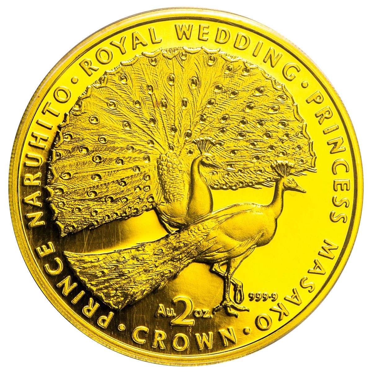 Gibraltar 2 Crowns - Elizabeth II Japanese Royal Wedding: Gold Proof 2oz.