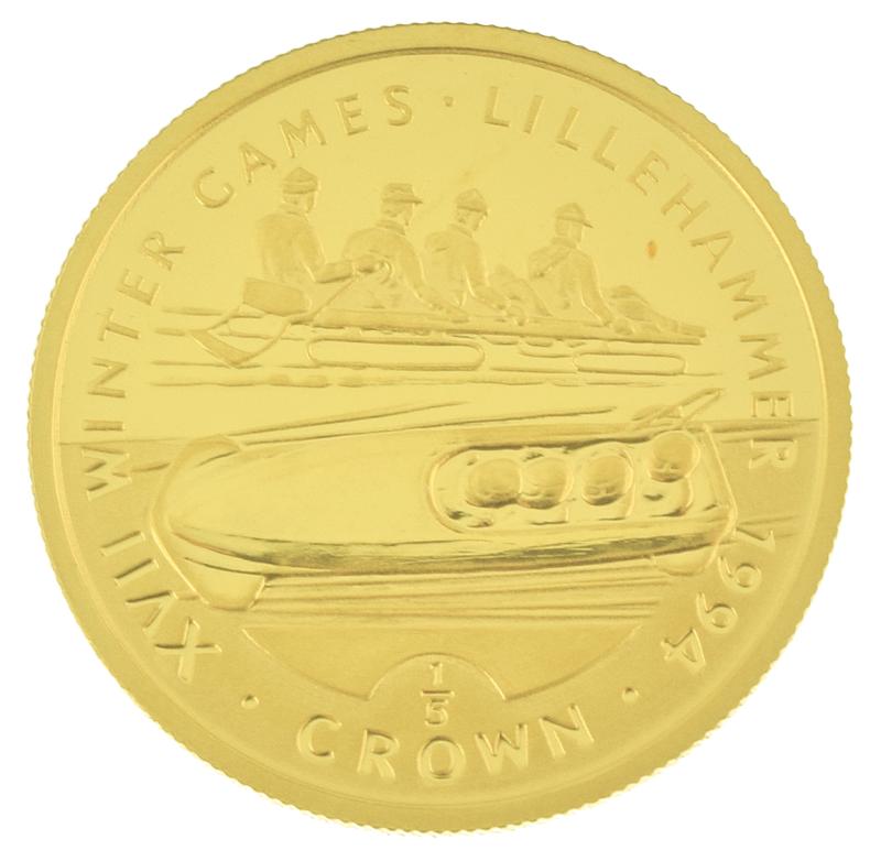 Gibraltar ⅕ Crown - Elizabeth II Bobsledding