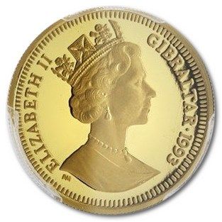 Gibraltar ⅕ Crown - Elizabeth II Peter Rabbit-100 years obverse