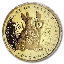 Gibraltar ⅕ Crown - Elizabeth II Peter Rabbit-100 years reverse