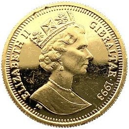 Gibraltar ⅒ Crown - Elizabeth II Peter Rabbit-100 years obverse
