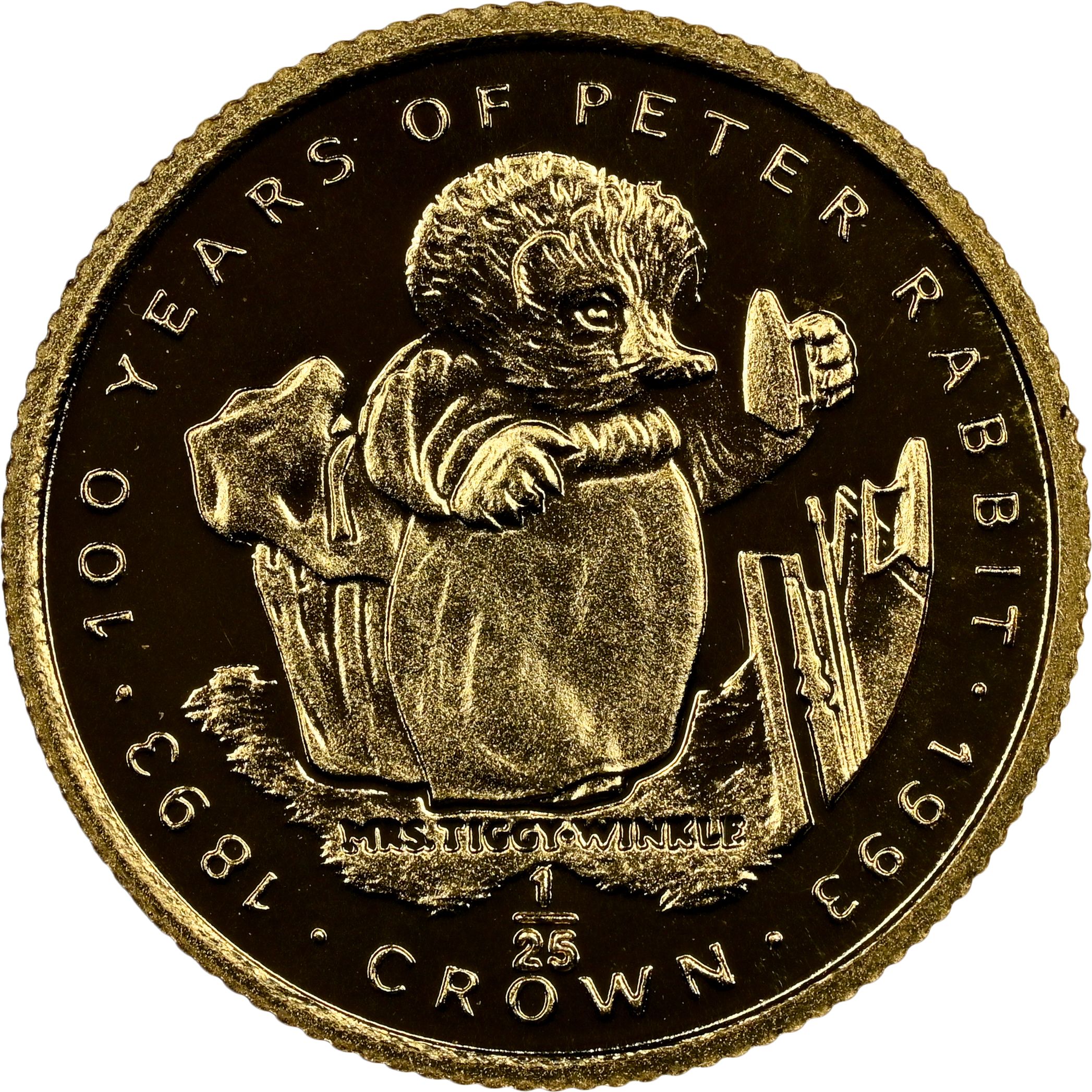 Gibraltar 1/25 Crown - Elizabeth II Mrs. Tiggy Winkle