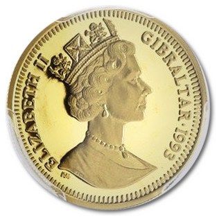 Gibraltar ⅕ Crown - Elizabeth II Mrs. Tiggy Winkle obverse