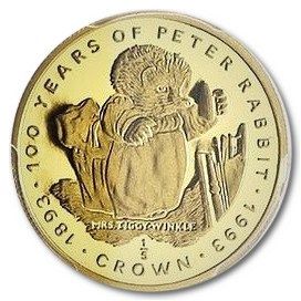 Gibraltar ⅕ Crown - Elizabeth II Mrs. Tiggy Winkle reverse